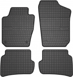 Set 4 buc. Covorase Auto din Cauciuc Dedicate Skoda Fabia III 2014- Culoare Negru 