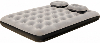 Set Saltea gonflabila 2 persoane + pompa manuala pentru umflare 