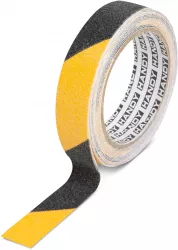 Banda adeziva antiglisanta - 5m x 25 mm - galben / negru 