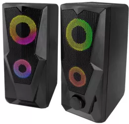 Boxe 2.0 Usb Led Rainbow Baila Esperanza 