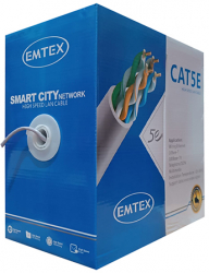 Cablu Utp Cat5e Cupru 25awg 0.45mm 305m Emtex