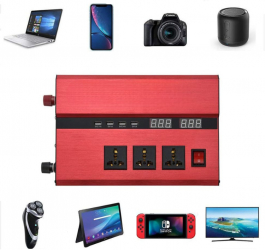 Invertor auto 3000W 12V afisaj dublu 4 x port USB 