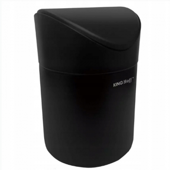 Cos de gunoi mini Kinghoff KH 1813 1.8L 12 x17 cm Inox Negru