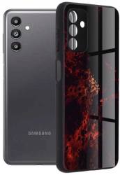 Husa Compatibila cu Samsung Galaxy A13 5G / A04s Techsuit Glaze Red Nebula 