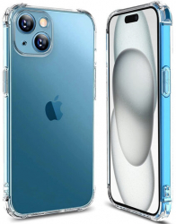 Husa pentru Apple iPhone 15 Plus Techsuit Shockproof Silicone Transparent 