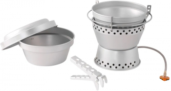 Easy Camp Set de gatit si aragaz de camping Storm argintiu 