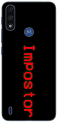 Husa compatibila cu Motorola Moto E7 Power Silicon Gel Tpu Model Among Us Impostor 
