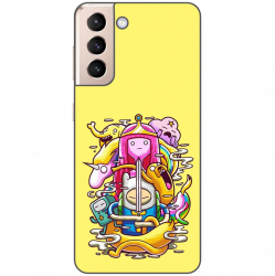 Husa compatibila cu Samsung Galaxy S21 Silicon Gel Tpu Model Adventure Time Poster 