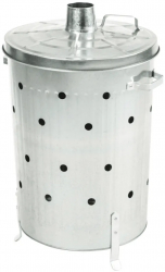 Nature Incinerator de gradina 46x72 cm otel galvanizat rotund 