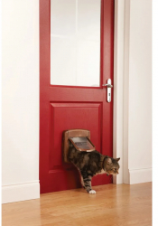 PetSafe Clapeta magnetica cu 4 cai pentru pisici Deluxe 420 maro 5006 