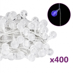 vidalXL Ghirlanda luminoasa 400 LED-uri albastru 8 functii 40 m 