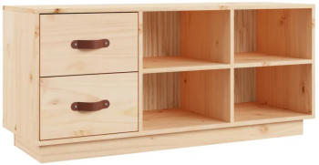 vidaXL Banca pentru pantofi 100x34x45 cm lemn masiv de pin 