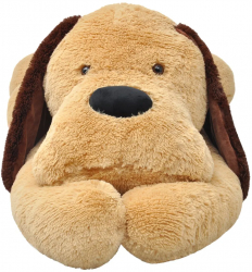vidaXL Catel de plus de jucarie 120 cm maro 