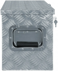vidaXL Cutie din aluminiu 76 5 x 26 5 x 33 cm argintiu 