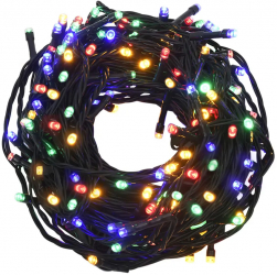 vidaXL Instalatie cu 2000 LED-uri multicolor 200 m PVC 