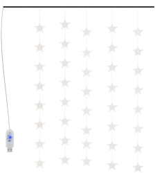 vidaXL Instalatie lumini tip perdea stele 200 LED multicolor 8 functii 