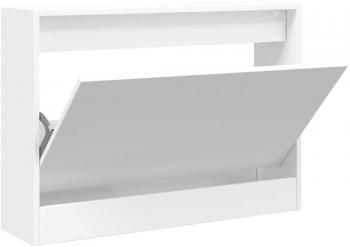 vidaXL Pantofar alb 80x21x57 cm lemn compozit 
