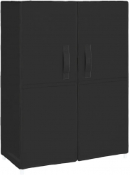vidaXL Pantofar negru 60x28x90 cm material textil 