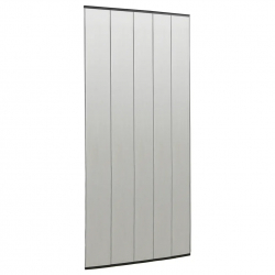 vidaXL Paravan antiinsecte cu perdea plasa neagra 100x220 cm poliester 