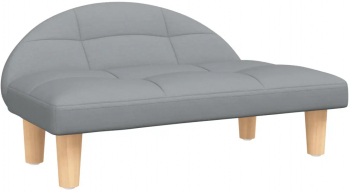 vidaXL Pat de caini gri deschis 70x52x30 cm material textil 