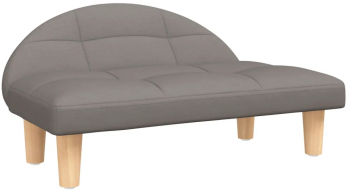 vidaXL Pat de caini gri taupe 70x52x30 cm material textil 