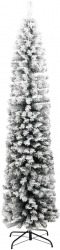 vidaXL Pom de Craciun artificial subtire cu zapada verde 240 cm PVC 