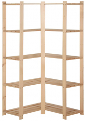 vidaXL Raft depozitare de colt 5 niveluri 82 5x82 5x170 cm lemn pin 