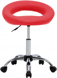 vidaXL Scaun de lucru pivotant rosu piele ecologica 
