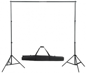 vidaXL Sistem de suport fundal 300 x 300 cm alb 