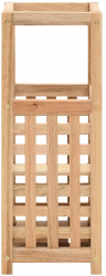 vidaXL Suport de umbrele 18 x 18 x 50 cm lemn masiv de nuc