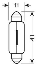 Bec Original Line 12V - 11x41mm - 10W Sofit SV8 5-8 1buc Osram 