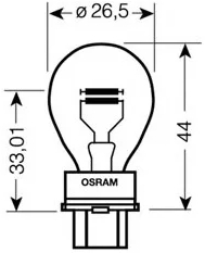 Bec Original Line 12V - P27/7W - 3157 Pozitie frana etc. W2.5x16q 1buc Osram 