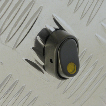 Intrerupator basculant cu LED 12V - 30A - Galben 