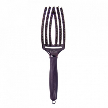 Perie profesionala de par cu peri de mistret si nailon Fingerbrush Violet Amethyst Olivia Garden Midnight Desert 