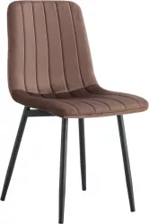 Scaun catifea maro negru Ramita 45x54x86.5 cm 