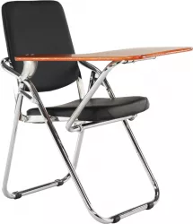 Scaun conferinta cu masuta negru natur Soner 51x85x84 cm 
