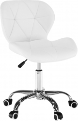 Scaun de birou alb crom Argus 47x56x84 cm 