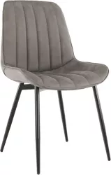 Scaun gri negru Hazal 49x57x85 cm 