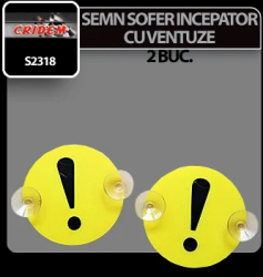 Semn incepator cu ventuze 2buc - O8 5cm 