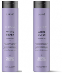 Set Refresh White Silver 2 x Sampon 300ml 