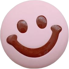 Suport adeziv pentru telefon sau tableta pop-socket cu Smiley din silicon Roz 