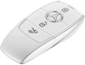 Carcasa cheie smartkey pentru Mercedes 3 butoane alba 