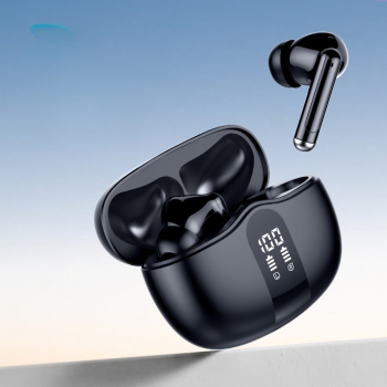 Casti Binaurale True Wireless Audio Bluetooth 5.3 cu Microfon HD Control Tactil Sunet binaural Afisaj Digital Anulare Zgomot ANC-ENC 