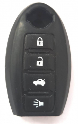 Husa silicon carcasa cheie pentru Nissan 3+1 buton de panica 
