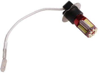 Bec led H3 Canbus 3014 12V 6000K alb rece