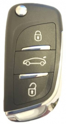 Cheie completa pentru Peugeot 3 but cu electronica si cip id 46 