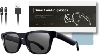 Ochelari de Soare Inteligenti PREMIUM Confortabili Usori Bluetooth 5.0 Sistem Audio SMART Semi-Deschis Wireless nu astupa urechea Rez 