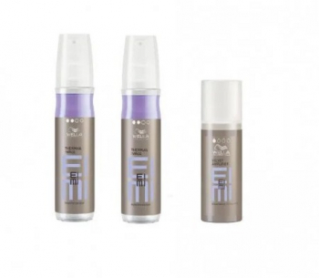 Pachet 2 x Wella Eimi Thermal Image spray cu protectie termica 150 ml si Wella Eimi Velvet Amplifier primer pentru styling 50 ml 