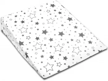 Perna antireflux XXL cu husa detasabila din bumbac 70x58 cm Kidizi Galaxy Grey 