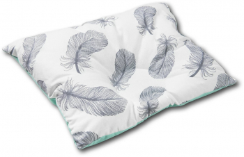 Perna bebelusi contra plagiocefaliei si pentru formarea corecta a capului Kidizi 30x25 cm Mint Feathers 